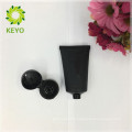 Black matte cosmetic tubes frosted cosmetic cap tube black skincare packaging